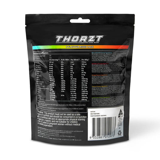 Thorzt Solo Shot Sachet, Mixed: Pack/50