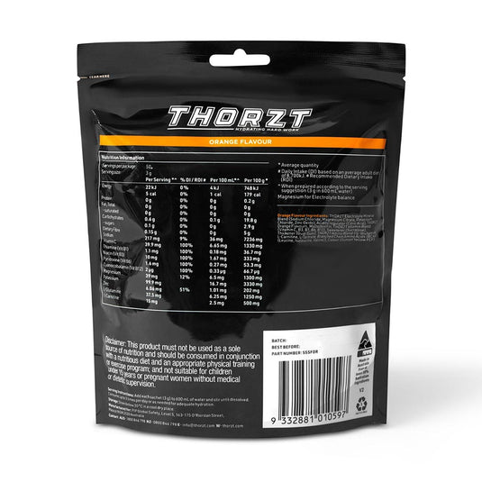 Thorzt Solo Shot Sachet, Orange: Pack/50