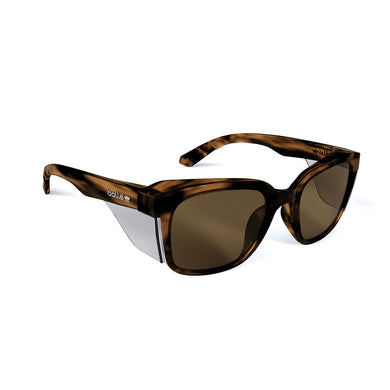 Bolle STKS Safety Glasses: Brown Tortoise/Quartz Polarised