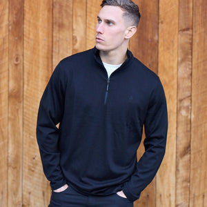 Swanndri Butler V2 Merino Half Zip Pullover, Black image