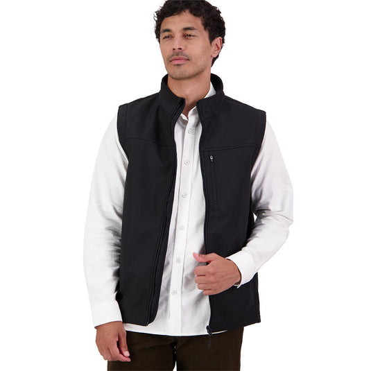 Swanndri Redwoods Softshell Vest, Black