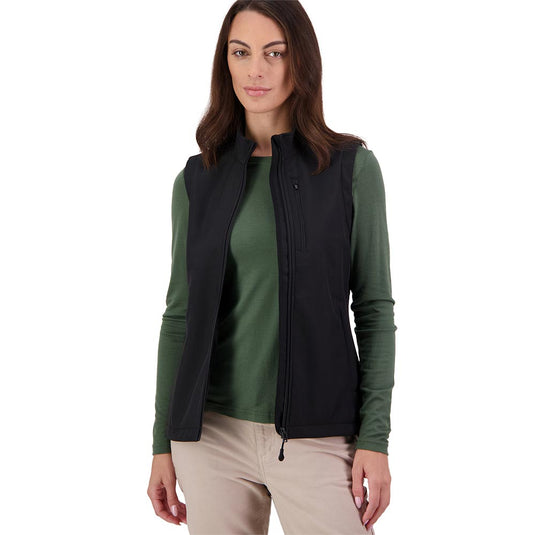 Swanndri Redwoods Womens Softshell Vest, Black
