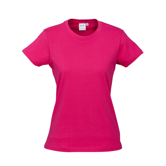 Biz Ladies Ice Premium Cotton Tee