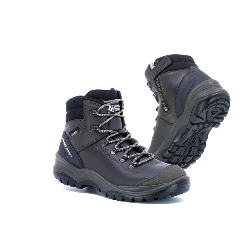 Load image into Gallery viewer, Grisport Tiber Zip Side Safety Boots, Brown
