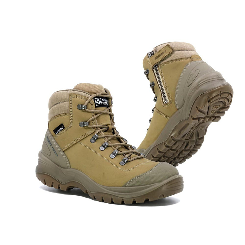 Load image into Gallery viewer, Grisport Tiber Zip Side Safety Boots, Tussock
