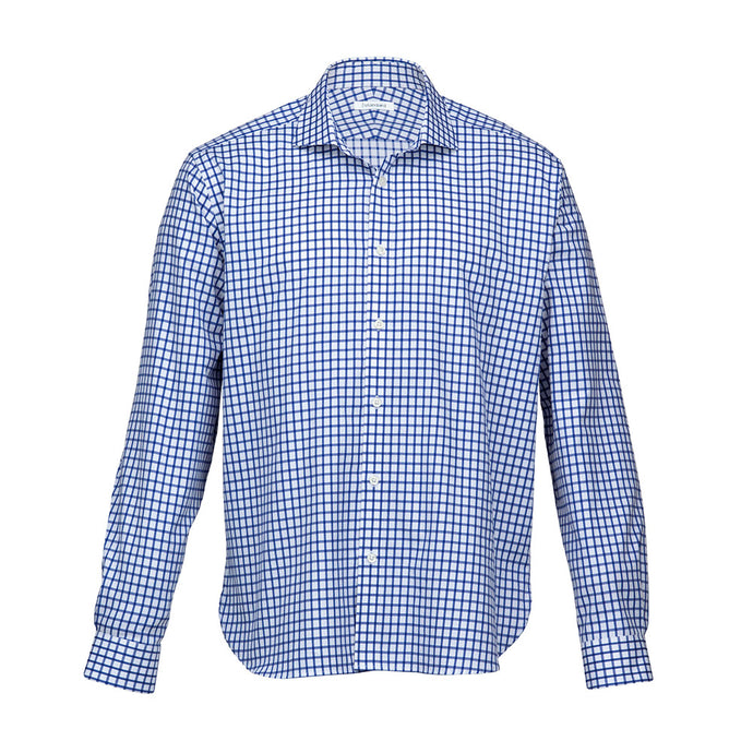 The Identity Check L/S Shirt, French Blue/White