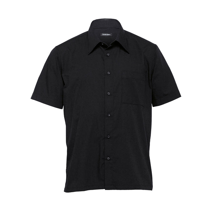 The Republic Mens Short Sleeve Shirt, Black