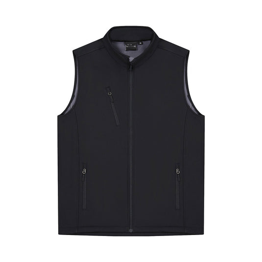 PRO2 Mens Softshell Vest, Black