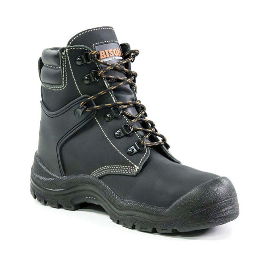 Bison Wolf Safety Boot, Black