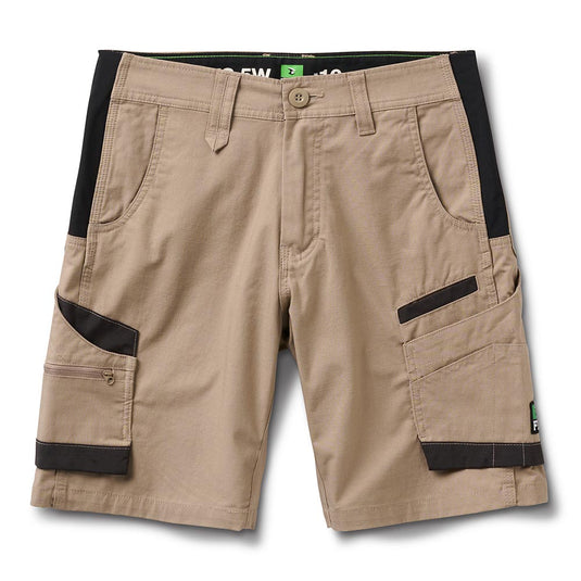 FXD WS-5W Women’s Work Short with reinforced panels, multiple utility pockets, and extended waistband, designed for superior fit and movement. Ideal for active, safety-focused work environments.