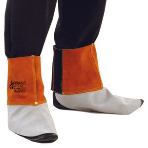 Pro Welders Chrome Leather Spats: Large image