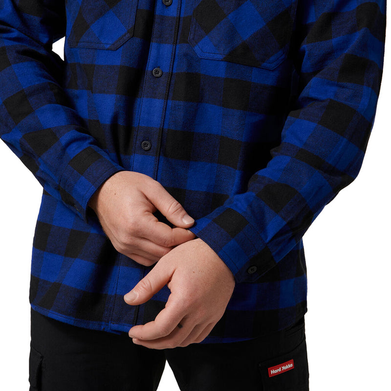 Load image into Gallery viewer, Hard Yakka Long Sleeve Check Flannel Shirt
