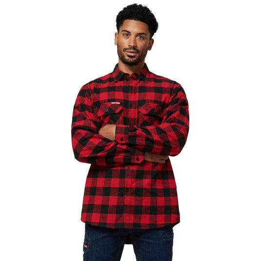 Hard Yakka Long Sleeve Check Flannel Shirt