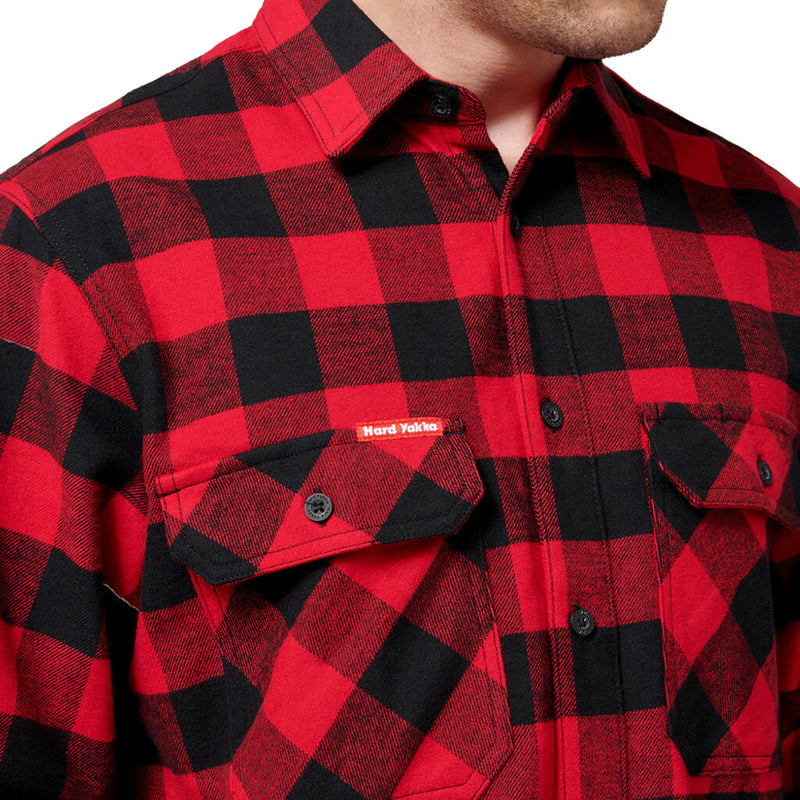 Load image into Gallery viewer, Hard Yakka Long Sleeve Check Flannel Shirt
