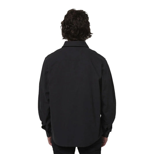 Hard Yakka Heritage Canvas L/S Shirt, Black