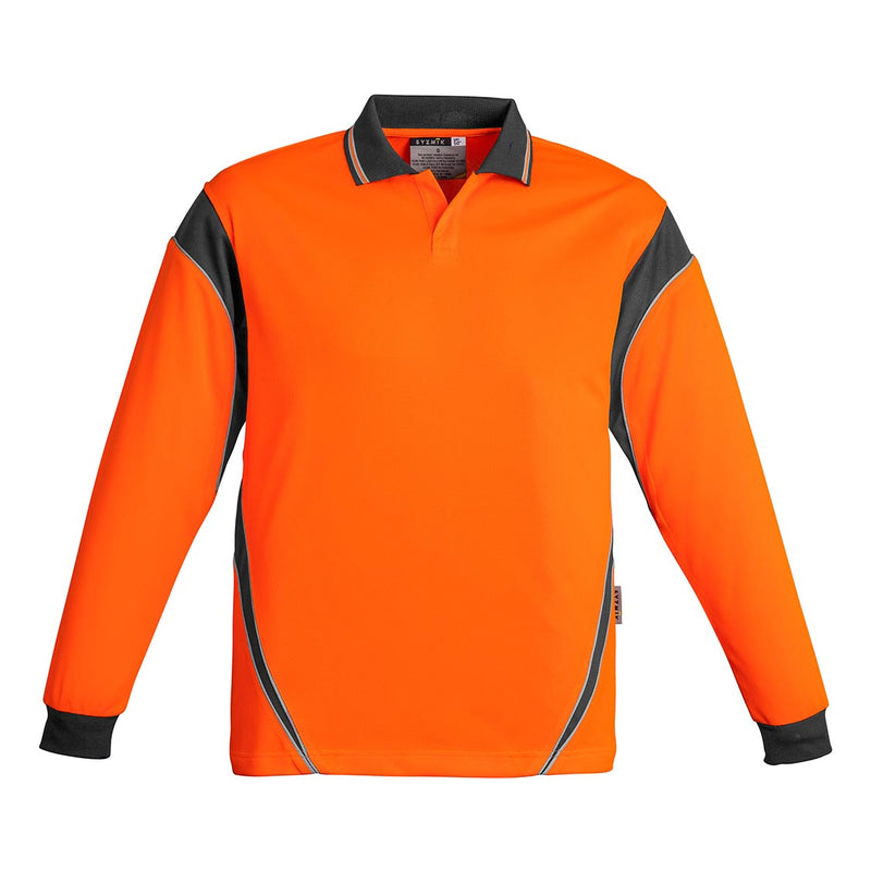 Load image into Gallery viewer, Syzmik Hi Vis Aztec L/S Polo Shirt
