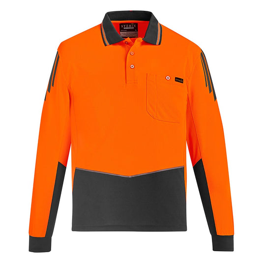 Syzmik Flux Hi Vis L/S Polo Shirt