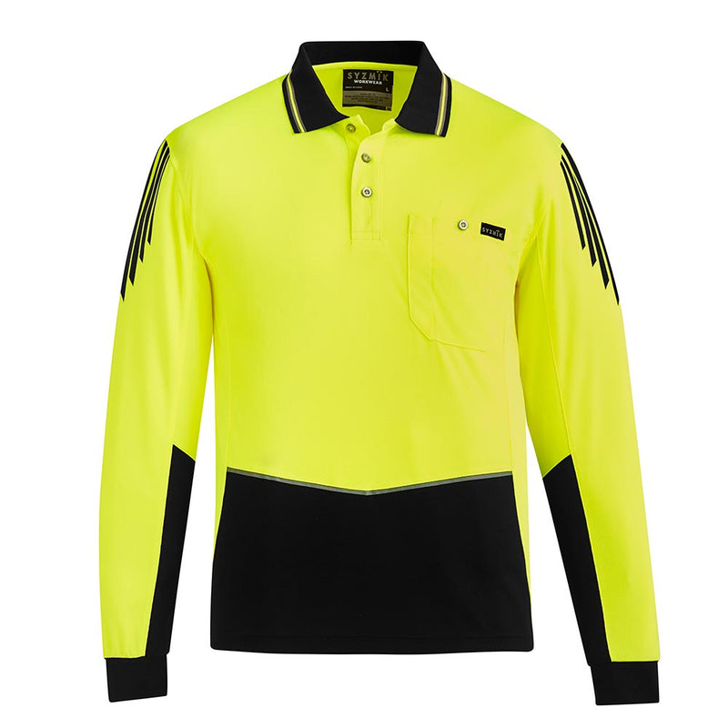 Load image into Gallery viewer, Syzmik Flux Hi Vis L/S Polo Shirt
