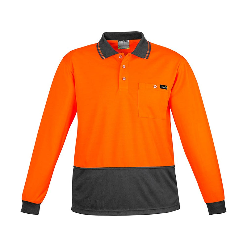 Load image into Gallery viewer, Syzmik Hi Vis Comfort Back L/S Polo Shirt
