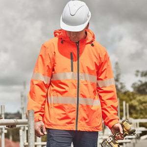 Syzmik Unisex Super Light Segmented Tape Packable Rain Jacket image