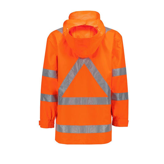 Syzmik TTMC-W23 Hi Vis X Back Ultralite Waterproof Jacket, Orange