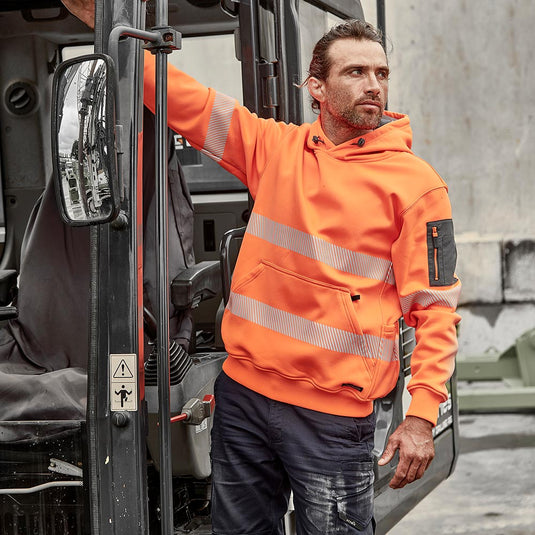 Syzmik Streetworx Hi Vis Water Resistant Taped Pullover Hoodie