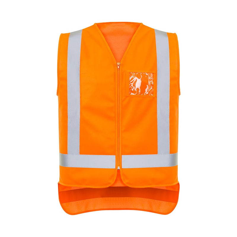Load image into Gallery viewer, Syzmik TTMC-W23 Zip X-Back Orange Vest
