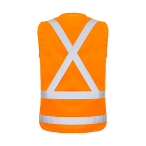 Syzmik TTMC-W23 Zip X-Back Orange Vest image