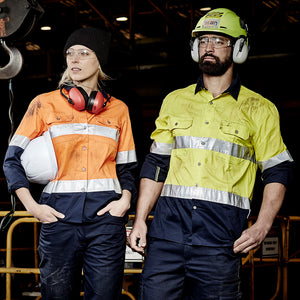 Syzmik Hi Vis Spliced Industrial Work Shirt image