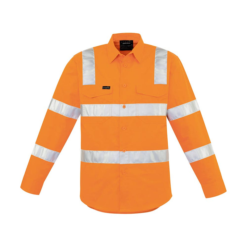 Load image into Gallery viewer, Syzmik Bio Motion Taped Long Sleeve Shirt, Orange

