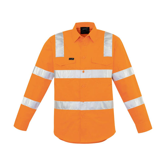 Syzmik Bio Motion Taped Long Sleeve Shirt, Orange