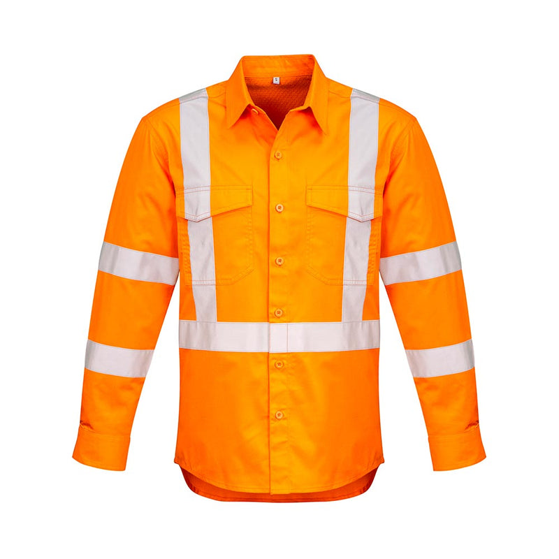 Load image into Gallery viewer, Syzmik Hi Vis X-Back Taped Shirt, Orange
