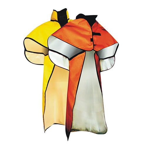 Unlined Adjustable Butterfly Cape: Orange