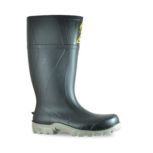 Bata Steelmate Safety Gumboot, Black/Grey image