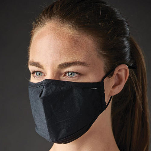 Load image into Gallery viewer, Commuter Reusable Face Mask: Black
