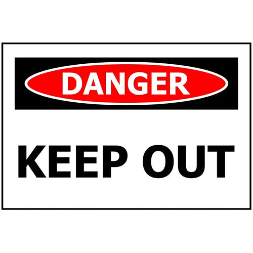 Danger Keep Out Sign 340 x 240 ACM