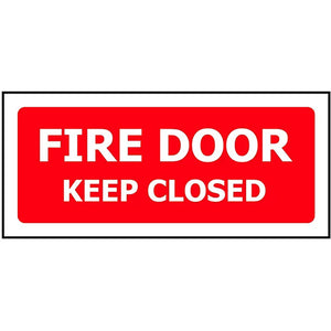 Fire Door Keep Closed Sign: 450 x 200 ACM image