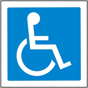 Disabled Toilet Sign: 200 x 200 ACM image