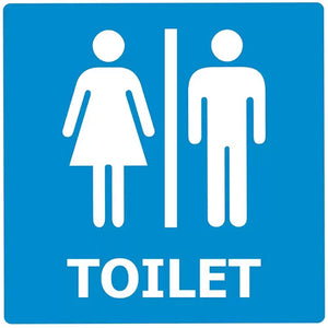 Female Male Toilet Sign: 200 x 200 ACM image