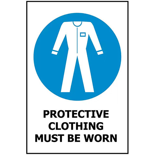 Protective Clothing Must Be Worn Sign 240 x 340 ACM