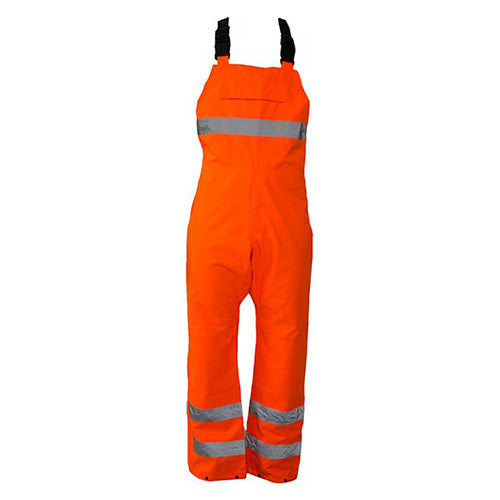 Caution Hi Vis Bib Overtrouser, Orange