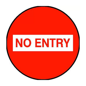 No Entry Reflective Sign 600mm ACM image