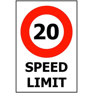 20 Speed Limit Sign 300 x 450 ACM image