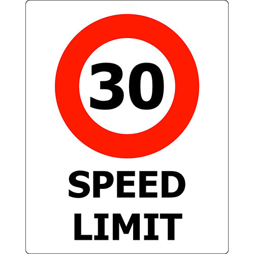 30 Speed Limit Sign 300 x 450 ACM