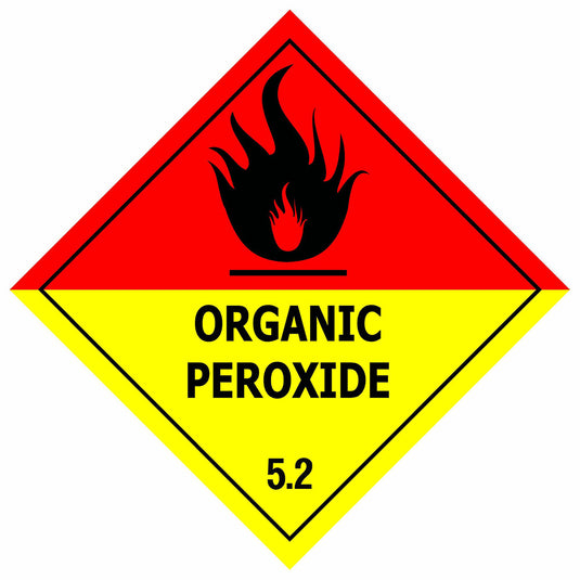 Organic Peroxide Class 5 Adhesive Labels 100 x 100: Pack/10