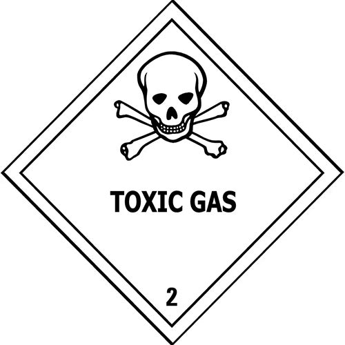 Toxic Gas Class 2 Sign: 295 x 295 PVC