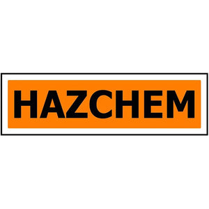 Hazchem Sign: 600 x 150 ACM image