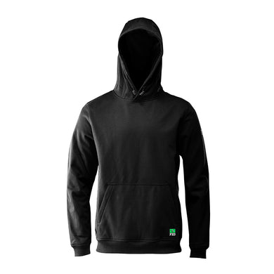 FXD WF-1 Water Resistant Work Hoodie, featuring a hood and long sleeves, designed for windproof and water-resistant protection, ideal for safety and work environments.
